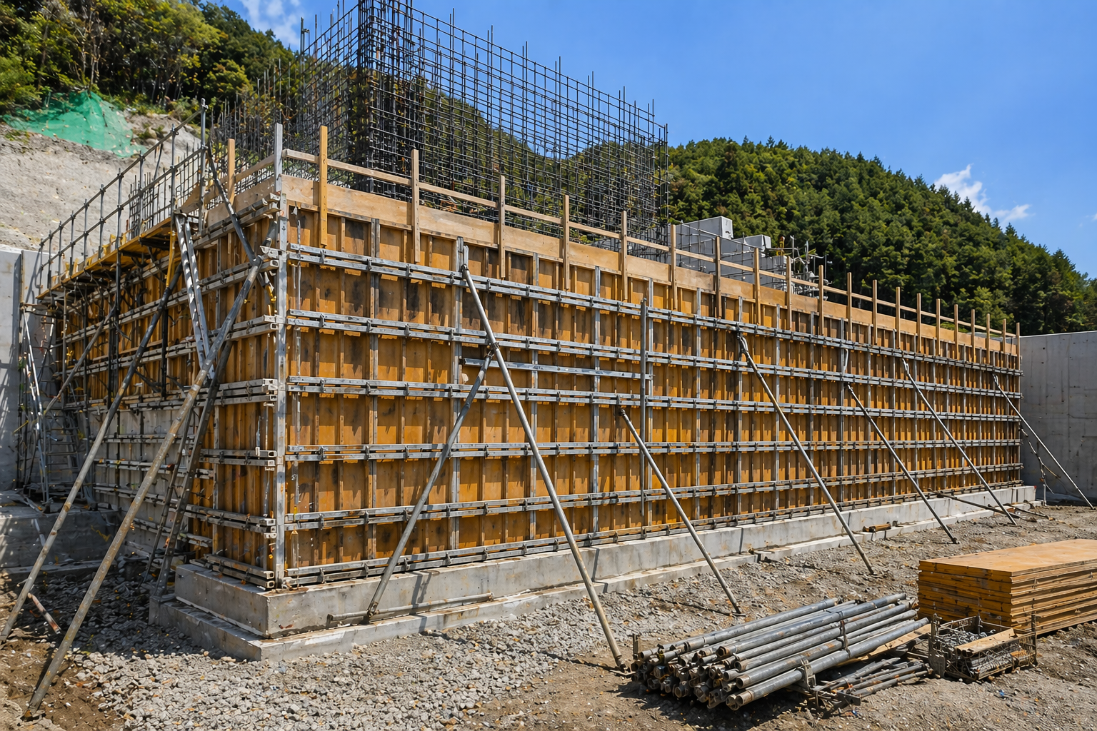 大型ブロック型枠工事